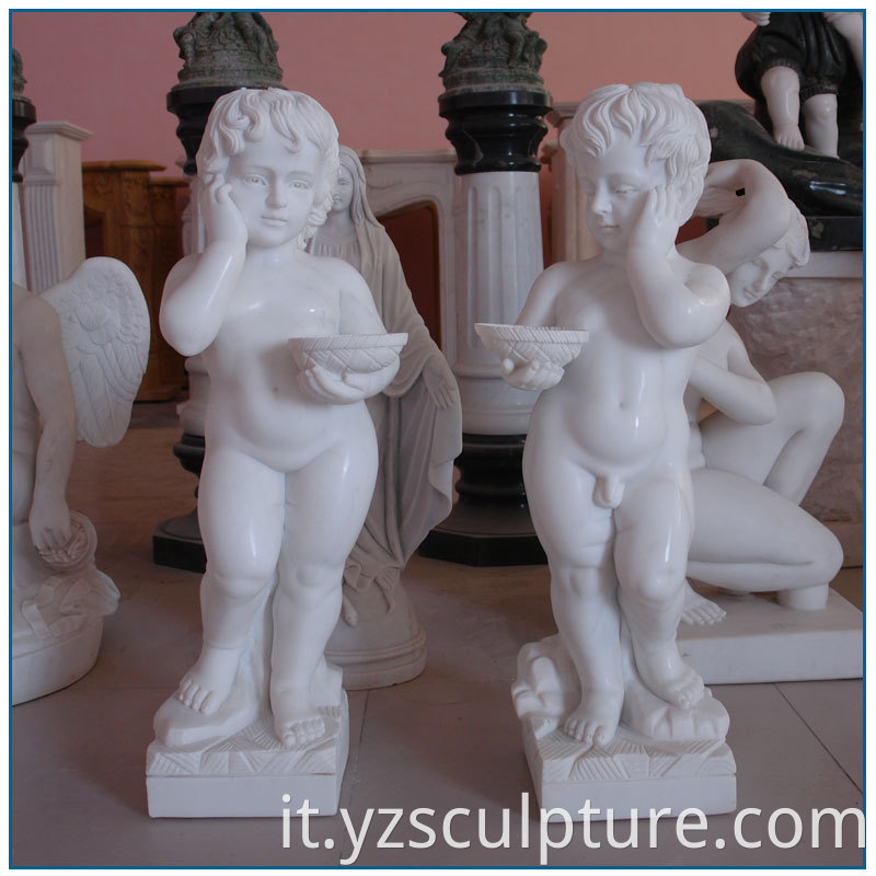 marble children statue 